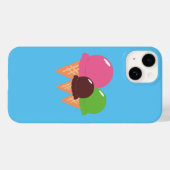 Coque Pour iPhone 14 Coque iphone de cônes de crème glacée (Verso (horizontal))