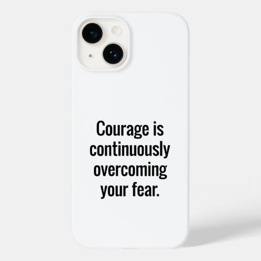 Coque Pour iPhone 14 Coque iphone de courage (Verso)