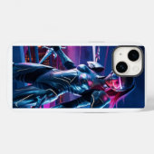 Coque Pour iPhone 14 Coque iphone de cyber-guerrier néon - Futuristic S (Verso (horizontal))