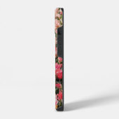 Coque Pour iPhone 14 Coque iphone de fleurs de tulipe rose monogramme (Côté gauche)