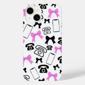 Coque Pour iPhone 14 Coque iphone de lignes et de téléphones (Verso)