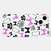 Coque Pour iPhone 14 Coque iphone de lignes et de téléphones (Verso (horizontal))