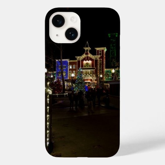 Coque Pour iPhone 14 Coque iphone de Noël de l'arrivée des pompiers (Verso)