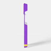 Coque Pour iPhone 14 Coque iphone de nom personnalisé violet moderne (Côté gauche)