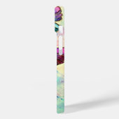 Coque Pour iPhone 14 Coque iphone de papillons rose pourpre (Verso / Gauche)