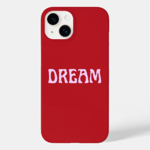 Coque Pour iPhone 14 Coque iphone de rêve en rouge et rose