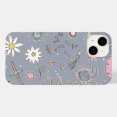 Coque Pour iPhone 14 coque iphone fleuri adorable (Verso (horizontal))
