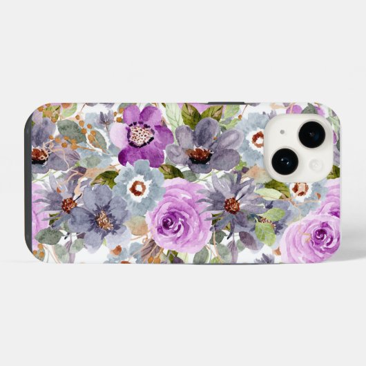 Coque Pour iPhone 14 Coque iphone floral (Verso Horizontal)