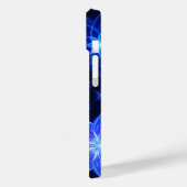 Coque Pour iPhone 14 Coque iphone Floral bleu violet brillant (Verso / Gauche)