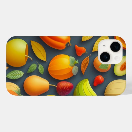 Coque Pour iPhone 14 Coque iphone Fruit Design (Verso (horizontal))