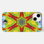 Coque Pour iPhone 14 Coque iphone Kaleidoscope Dragoneye (Verso (horizontal))