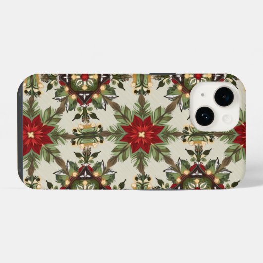 Coque Pour iPhone 14 Coque iphone motif de Noël (Verso Horizontal)