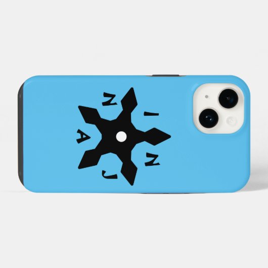 Coque Pour iPhone 14 Coque Iphone Ninja (Verso Horizontal)