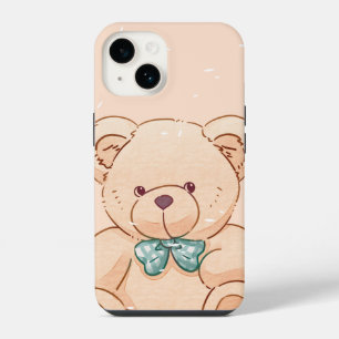 Coque Pour iPhone 14 Coque iPhone Ourson Mignon - Téléphone Pastel Kawa
