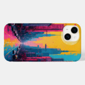 Coque Pour iPhone 14 coque iphone (paysage urbain animé) (Verso (horizontal))