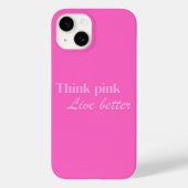 Coque Pour iPhone 14 Coque iphone rose (Verso)