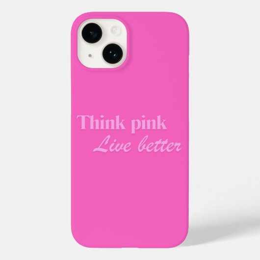 Coque Pour iPhone 14 Coque iphone rose (Verso)