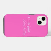 Coque Pour iPhone 14 Coque iphone rose (Verso Horizontal)