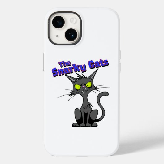 Coque Pour iPhone 14 Coque iphone Snarky Cats (Verso)
