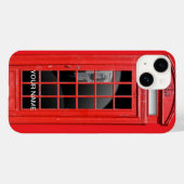 Coque Pour iPhone 14 Coque iphone téléphonique rouge personnalisé (Verso (horizontal))