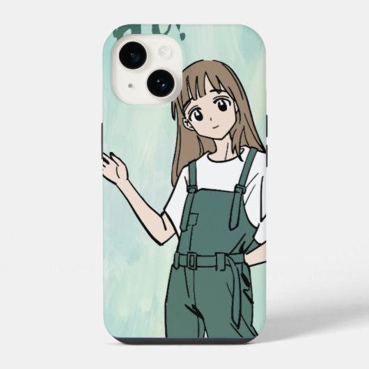 Coque Pour iPhone 14 Coque iPhone Thème Fille Anime - Personnage de Des (Verso)