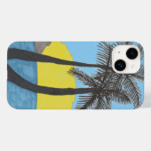 Coque Pour iPhone 14 Coque iphone Tropical Palm Tree (Verso (horizontal))