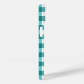 Coque Pour iPhone 14 coque iphone turquoise en vichy Coque-Mate (Verso / Droite)