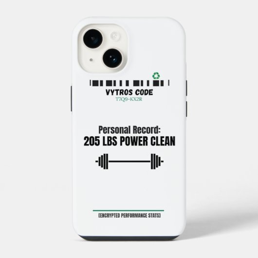 Coque Pour iPhone 14 Coque iphone VYTROS "Statistiques de performances  (Verso)