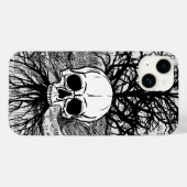 Coque Pour iPhone 14 Coque-Mate coque iphone du crâne et des livres (Verso (horizontal))