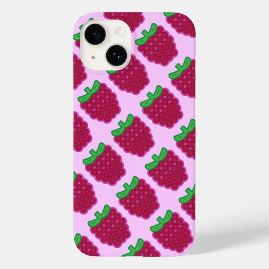 Coque Pour iPhone 14 Coque Red Raspberry Motif iPhone 6/6 s (Verso)