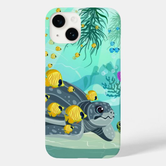 Coque Pour iPhone 14 Coque Sea Life iPhone 14 (Verso)