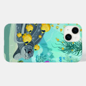 Coque Pour iPhone 14 Coque Sea Life iPhone 14 (Verso (horizontal))