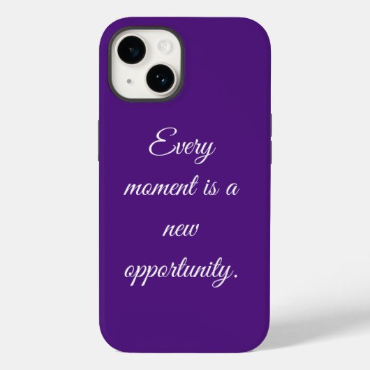 Coque Pour iPhone 14 Coque violet iPhone 14. (Verso)
