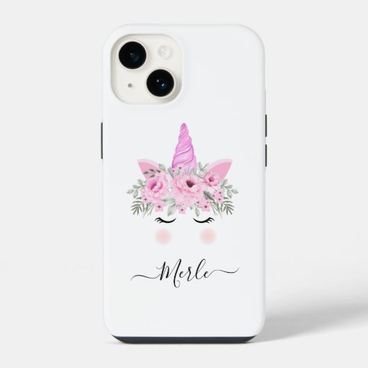 Coque Pour iPhone 14 Coques de iphone licorne magique (Verso)