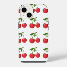 Coquet Étui iPhone à Nœud Rouge Cerise – pour tous