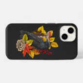 Coque Pour iPhone 14 Corbeau d'automne 2 (Verso Horizontal)