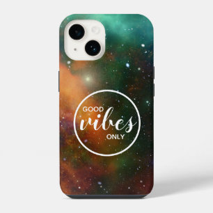 Coque Pour iPhone 14 Cosmic Cosmos Espace Bonnes Vibrations Uniquement