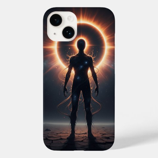 Coque Pour iPhone 14 Cosmic Eclipse iPhone 14 Coque corps céleste (Verso)