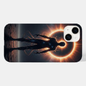Coque Pour iPhone 14 Cosmic Eclipse iPhone 14 Coque corps céleste (Verso (horizontal))