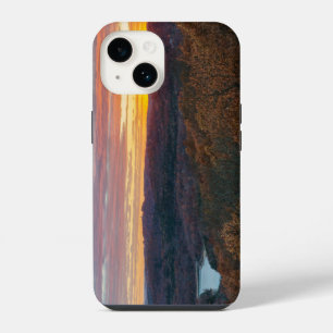 Coque Pour iPhone 14 Coucher de soleil d'automne dans les montagnes Oza