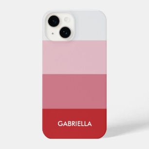 Coque Pour iPhone 14 Couleur de palette simple rouge
