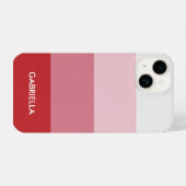 Coque Pour iPhone 14 Couleur de palette simple rouge (Verso Horizontal)