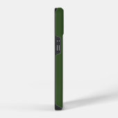 Coque Pour iPhone 14 Couleur solide verte de mousse foncée (Côté droit)