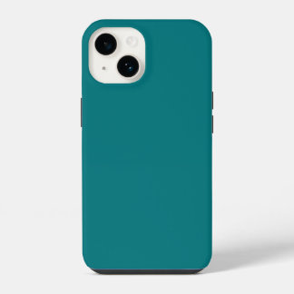 Coque Pour iPhone 14 Couleur uni profond Aqua turquoise