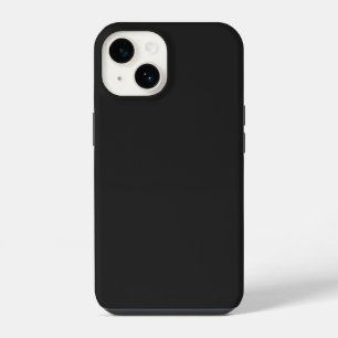 Coque Pour iPhone 14 Couleur unie noire étrange