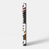 Coque Pour iPhone 14 Couleurs d'automne en blanc pour les Feuilles tomb (Côté gauche)