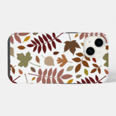 Coque Pour iPhone 14 Couleurs d'automne en blanc pour les Feuilles tomb (Verso Horizontal)
