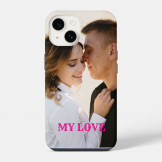 Coque Pour iPhone 14 Couple amoureux Photo Personnalisé