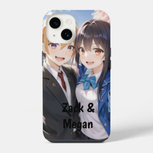 Coque Pour iPhone 14 Couple romantique Anime - Étudiants Selfie Persona