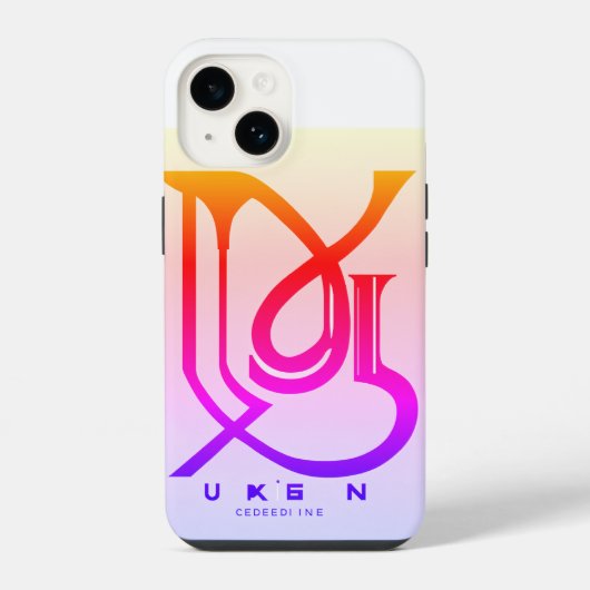 Coque Pour iPhone 14 Couvercle iPhone Elegance céleste (Verso)